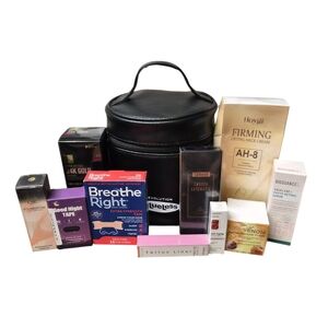 New Sealed Beauty & Skincare Bundle + Makeup Bag – Mixed Brands